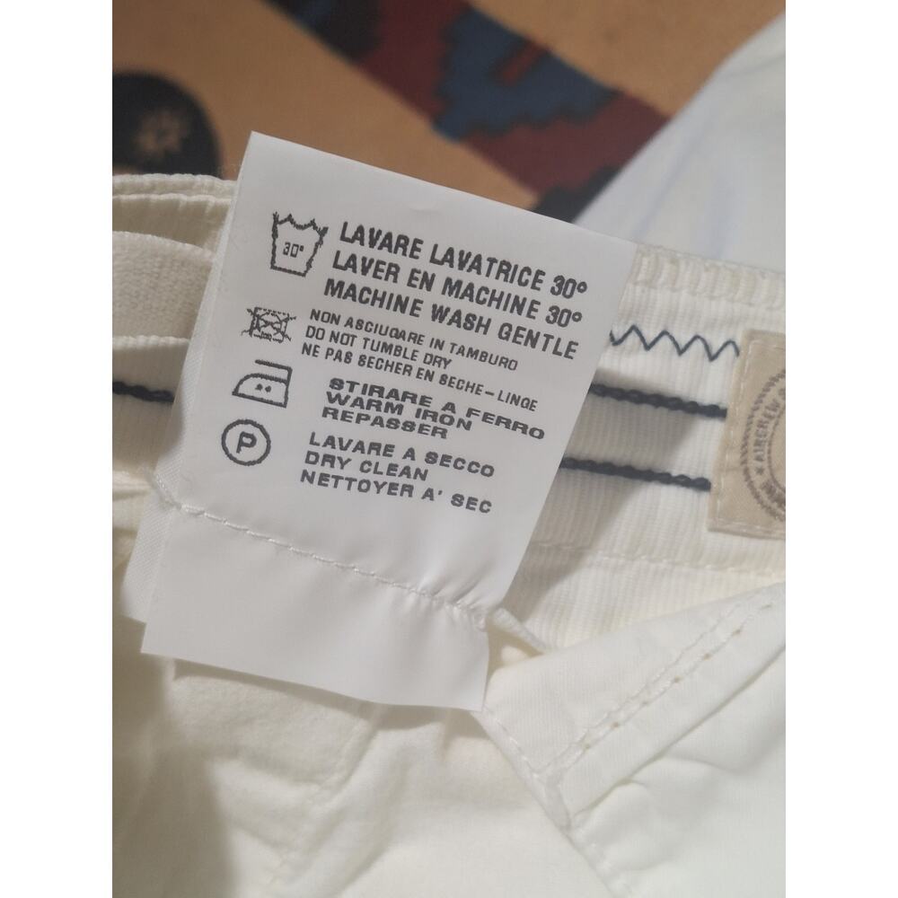 Mason’s Peace & Love White Pants Size 50 34x33 Italy Straight Leg Chino NWOT - Picture 4 of 9